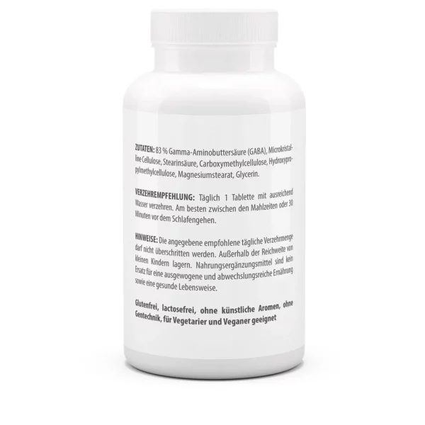Vitaworld GABA 1000mg 120 tabletten - Afbeelding 3