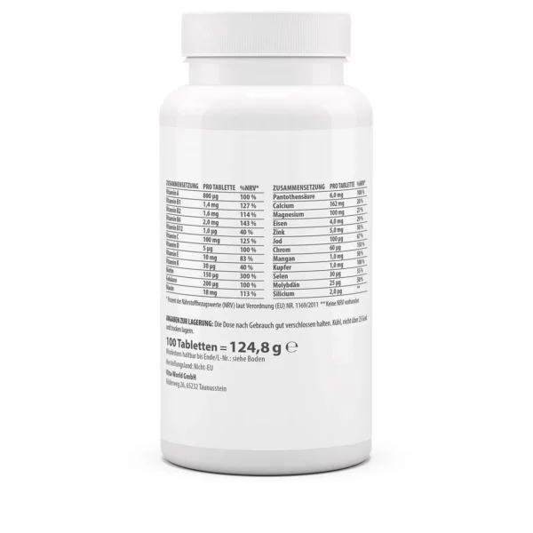 Vitaworld multiplex multivitamine A-Z 100 tabletten - Afbeelding 2