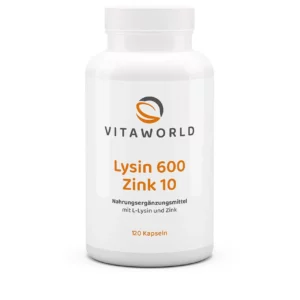 Vitaworld lysine 600 plus zink 10 120 capsules