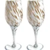 Mazzega Art & Design Murano wijnglazen aventurijn wit - Afbeelding 2