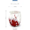 Mazzega Art en Design Murano waterglazen bicolor gift box - Afbeelding 7