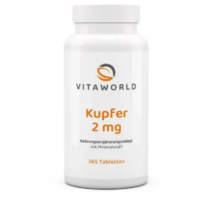 Vitaworld koper 2mg 365 tabletten