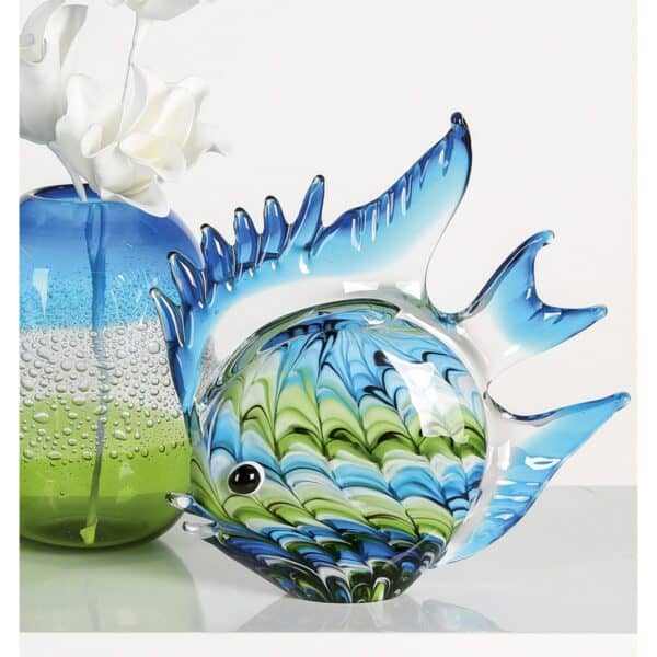 Gilde Glasart sculptuur Fun Fish 27cm - Afbeelding 2
