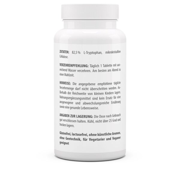 Vitaworld L-tryptofaan 1000mg 120 tabletten - Afbeelding 3