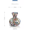 Mazzega Art & Design Murano vaas azuurblauw 9cm - Afbeelding 2