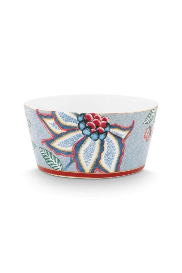 Pip Studio Oriental flower festival set 4 kommen blauw 12cm - Afbeelding 3