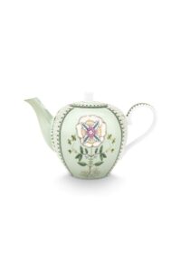 Pip Studio Lily en Lotus tegels licht groen theepot 1600ml