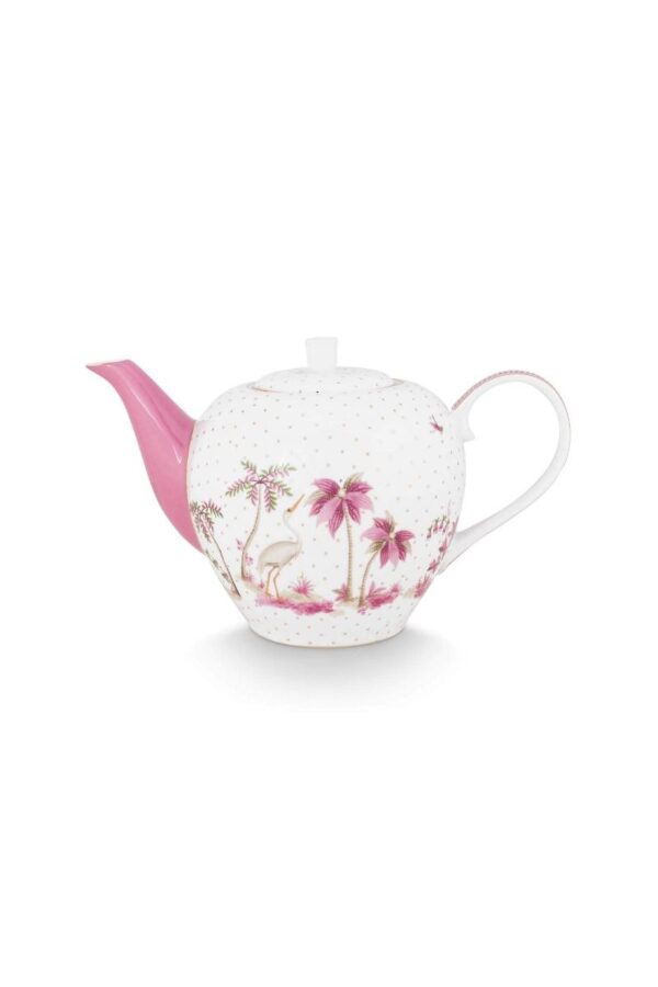 Pip Studio Jolie stippen goud roze theepot 1600ml