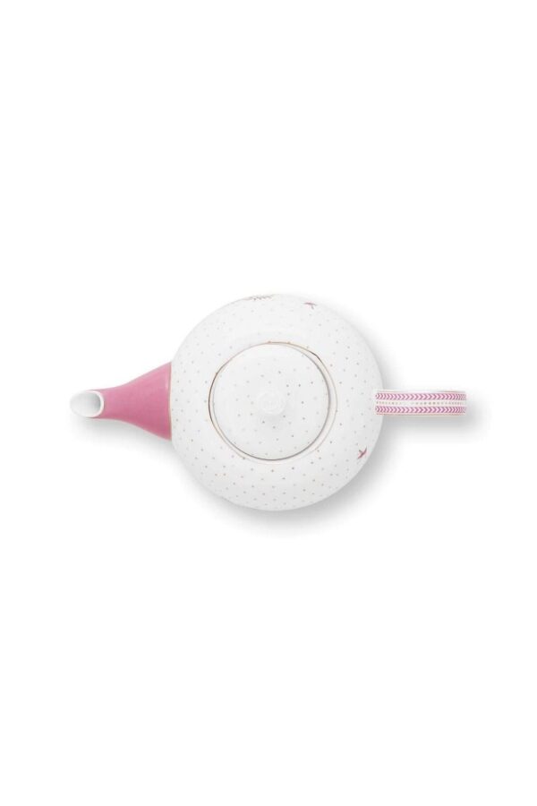 Pip Studio Jolie stippen goud roze theepot 1600ml - Afbeelding 2