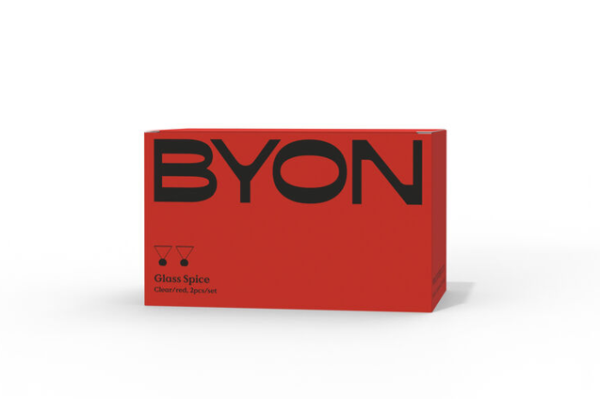 Byon Spice set 2 glazen rood - Afbeelding 4