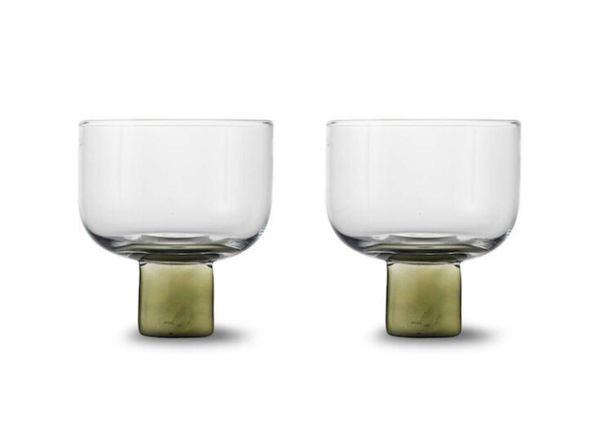 Byon Victoria set 2 glazen olijf