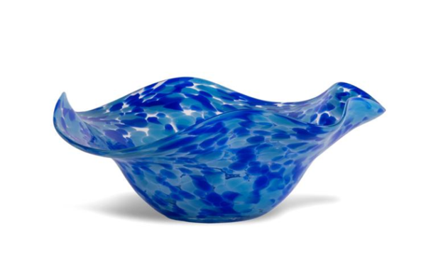 Byon Cia schaal meerkleurig blauw