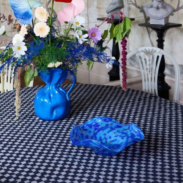 Byon Cia schaal meerkleurig blauw sfeer