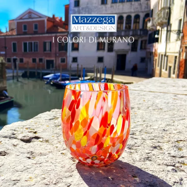 Mazzega Art en Design Murano waterglazen colombina gift box - Afbeelding 8
