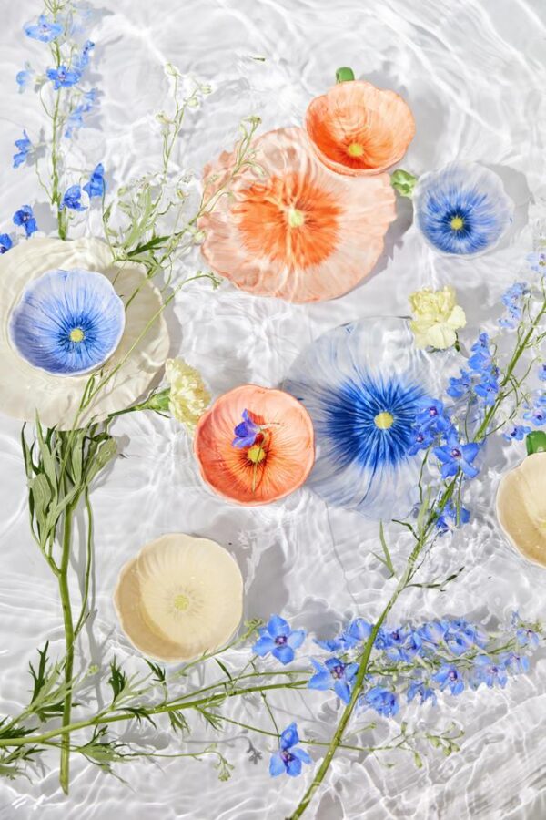 Byon Poppy schaal blauw sfeer