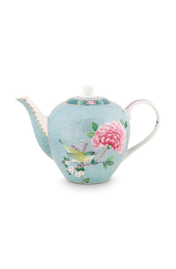 Pip Studio Blushing Birds blauw theepot 1600ml