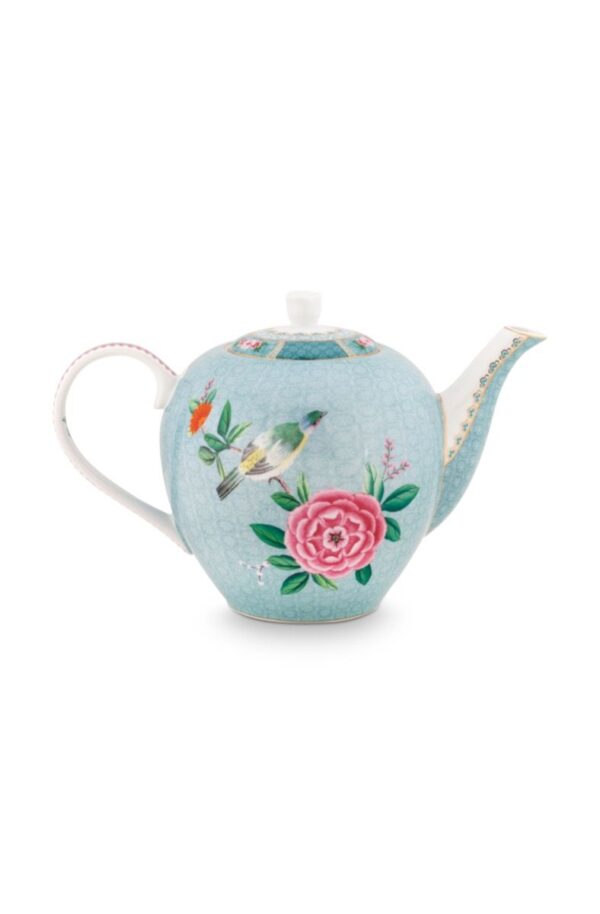 Pip Studio Blushing Birds blauw theepot 1600ml - Afbeelding 2
