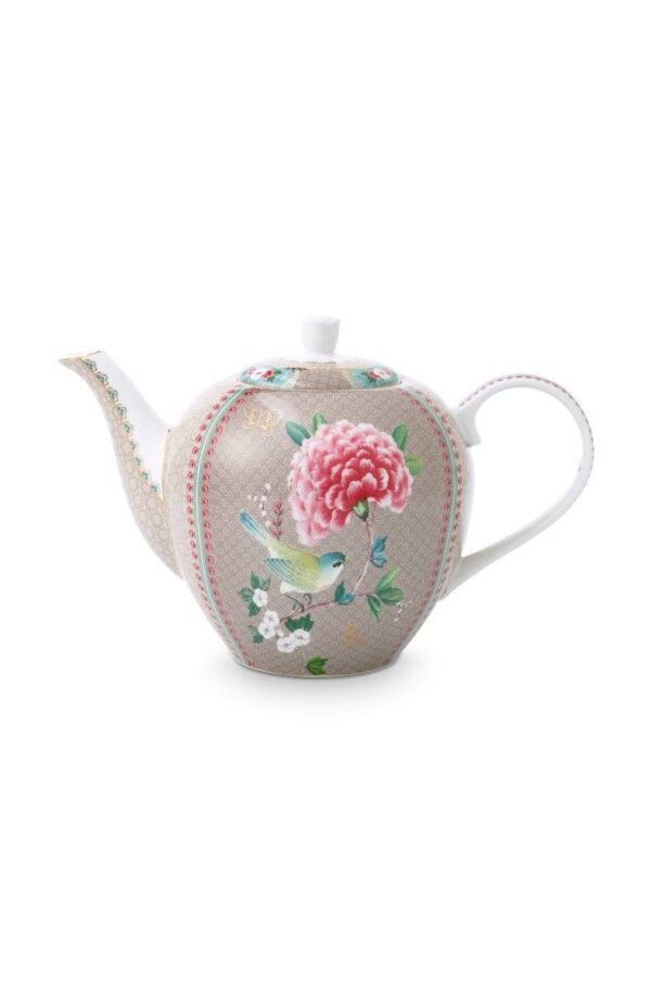Pip Studio Blushing Birds khaki theepot 1600ml
