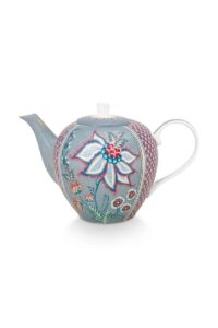 Pip Studio Flower Festival lichtblauw theepot 1600ml