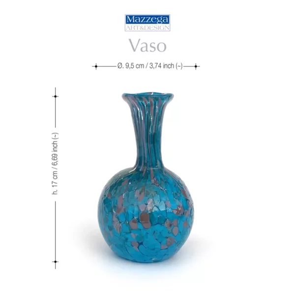 Mazzega Art & Design Murano vaas 17cm Cod. 23 - Afbeelding 6