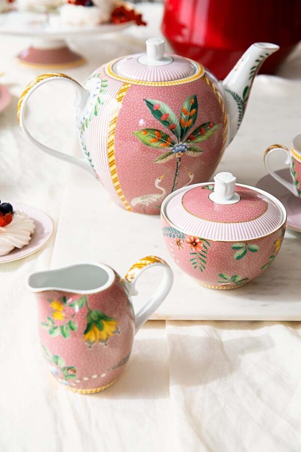 Pip Studio La Majorelle roze theepot 1600ml - Afbeelding 4