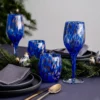 Mazzega Art & Design Murano wijnglazen aventurijn blauw - Afbeelding 5