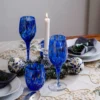 Mazzega Art & Design Murano wijnglazen aventurijn blauw - Afbeelding 4