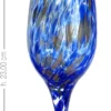 Mazzega Art & Design Murano wijnglazen aventurijn blauw - Afbeelding 3