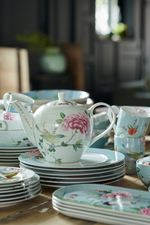 Pip Studio Blushing Birds wit theepot 1600ml - Afbeelding 4