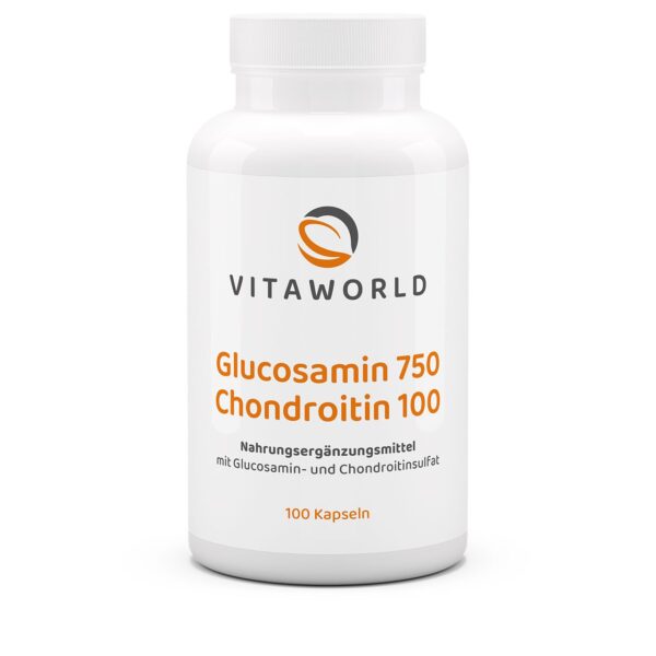 Vitaworld Glucosamine 750 Chondroitine 100 100 capsules