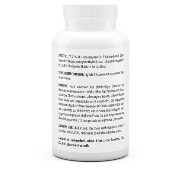 Vitaworld Glucosamine 750 Chondroitine 100 100 capsules - Afbeelding 3