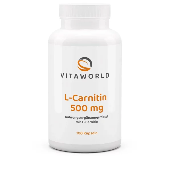Vitaworld L-carnitine 500mg 100 capsules