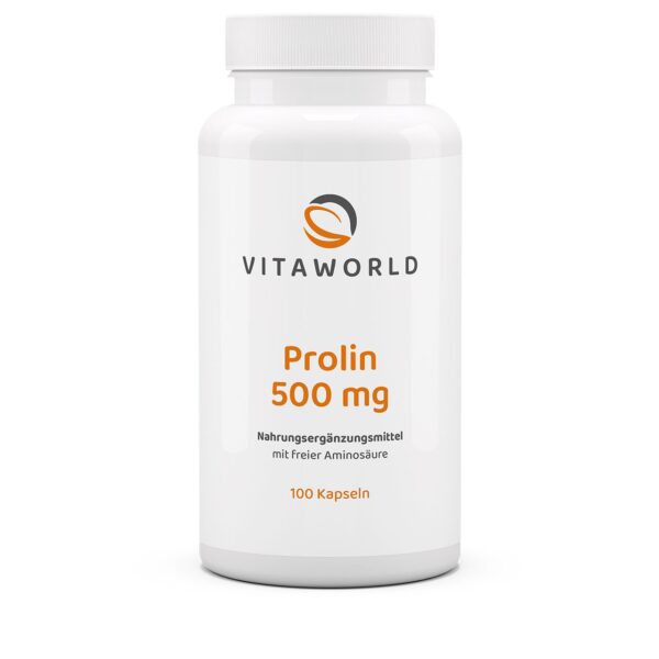 Vitaworld L-proline 500mg 100 capsules
