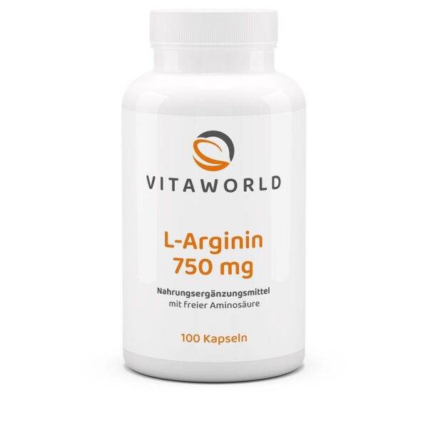 Vitaworld L-arginine 750mg 100 capsules