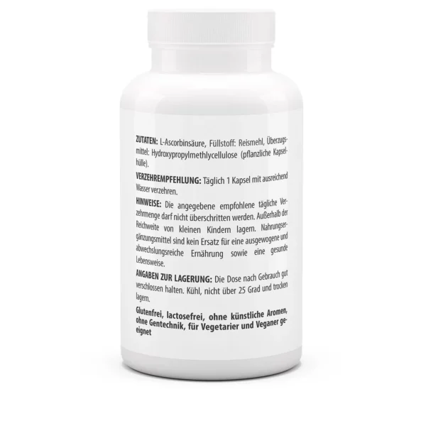 Vitaworld Vitamine C 500mg 120 capsules - Afbeelding 3