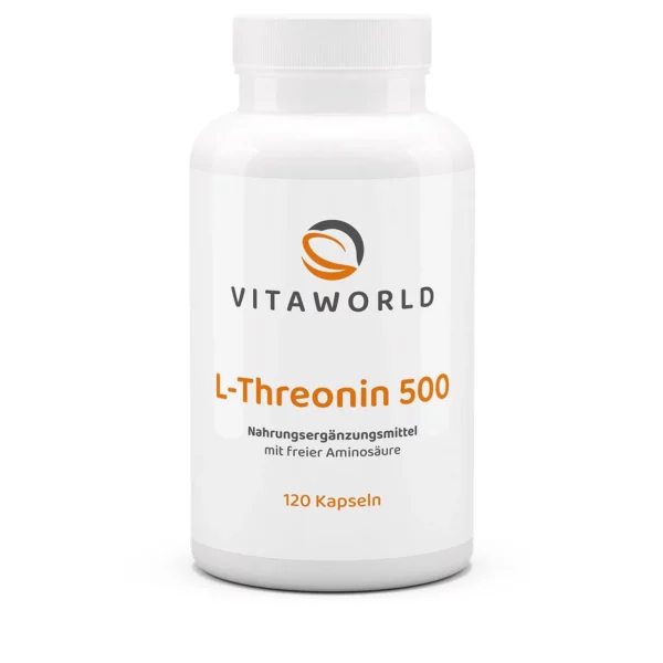 Vitaworld L-threonine 500mg 120 capsules