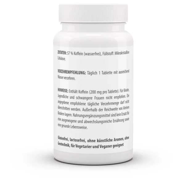 Vitaworld Cafeine 200mg 180 tabletten - Afbeelding 3