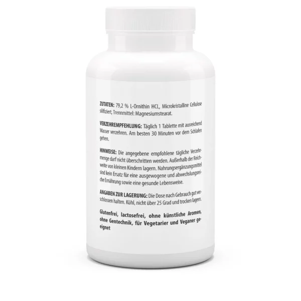 Vitaworld L-ornithine 1000mg 120 tabletten - Afbeelding 3