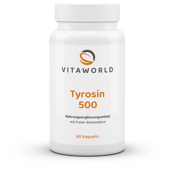 Vitaworld L-tyrosine 500mg 60 capsules
