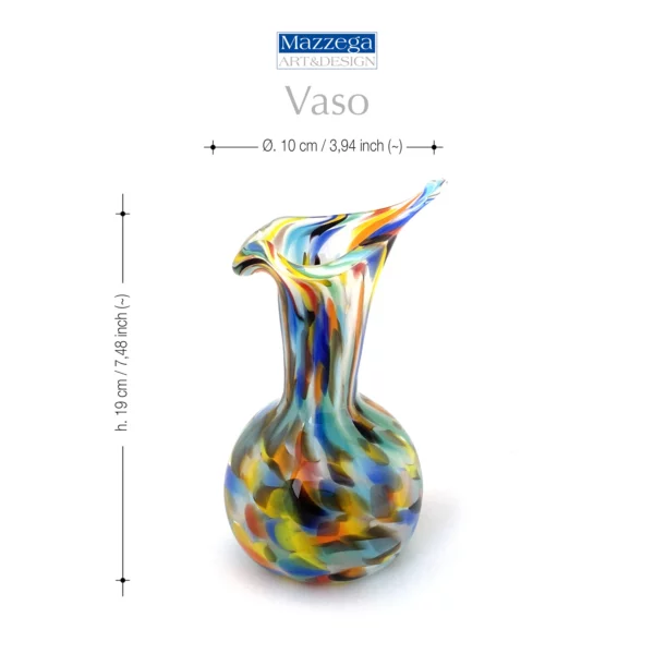 Mazzega Art & Design Murano vaas 19cm Cod. 09 - Afbeelding 5