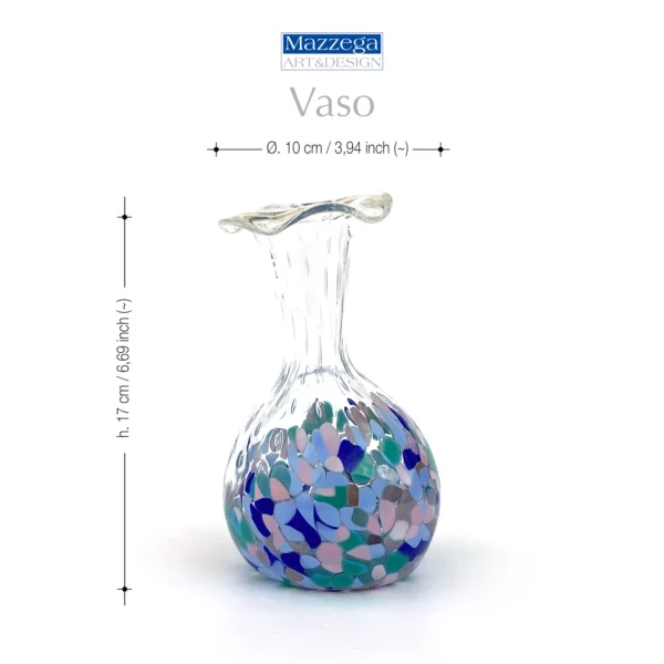 Mazzega Art & Design Murano vaas 17cm Cod. 18 - Afbeelding 5