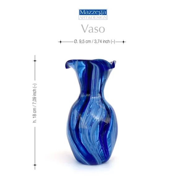 Mazzega Art & Design Murano vaas 18cm Cod. 27 - Afbeelding 6