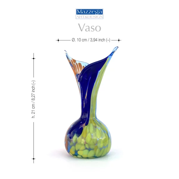 Mazzega Art & Design Murano vaas 21cm Cod. 30 - Afbeelding 6