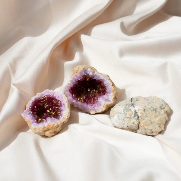 ANAS Crystal Care Roze kwartskristalgeode - Afbeelding 2