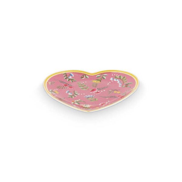 Pip Studio La Majorelle set 2 hartvormige borden roze - Afbeelding 4