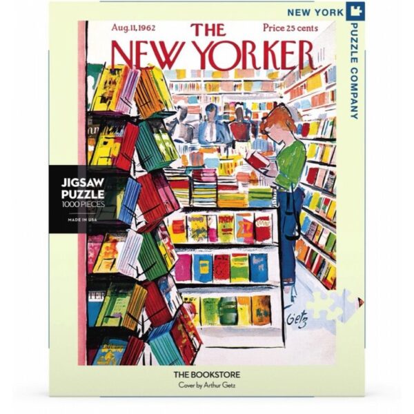 New York Puzzle Company New Yorker The Bookstore 1000 stukjes puzzel - Afbeelding 2