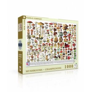 New York Puzzle Company Vintage Images Mushrooms Champignons 1000 stukjes puzzel