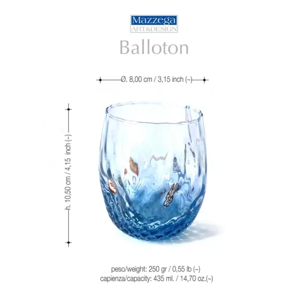 Mazzega Art & Design Murano glazen Balloton gift box - Afbeelding 6