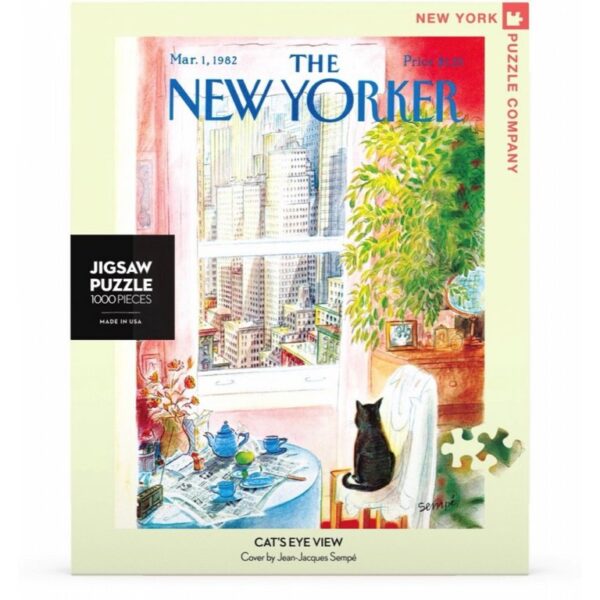 New York Puzzle Company New Yorker Cats Eye View 1000 stukjes puzzel - Afbeelding 2