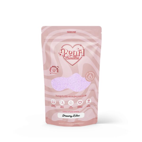 Pearl Candles parel kaars dreamy lilac 250g